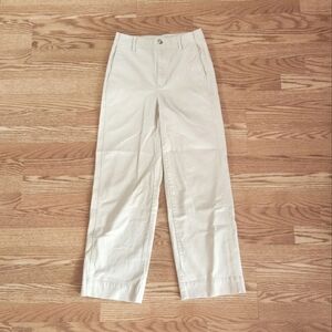NWOT Madewell Cream High-Rise Pants, Size 25
